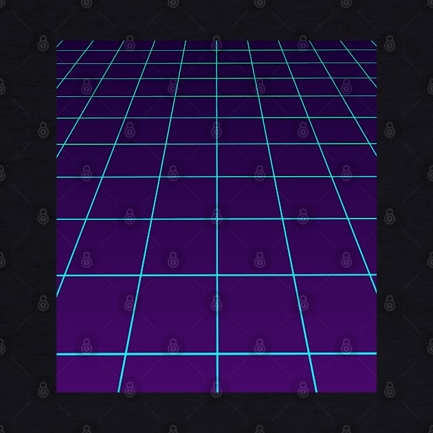 Synthwave Colors Grid Lines Minimalist by edmproject